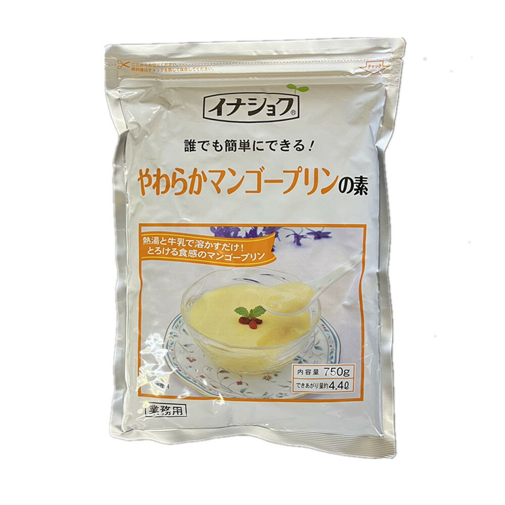 伊那食品 イナショク　手作り飲茶 やわらかマンゴープリンの素750g