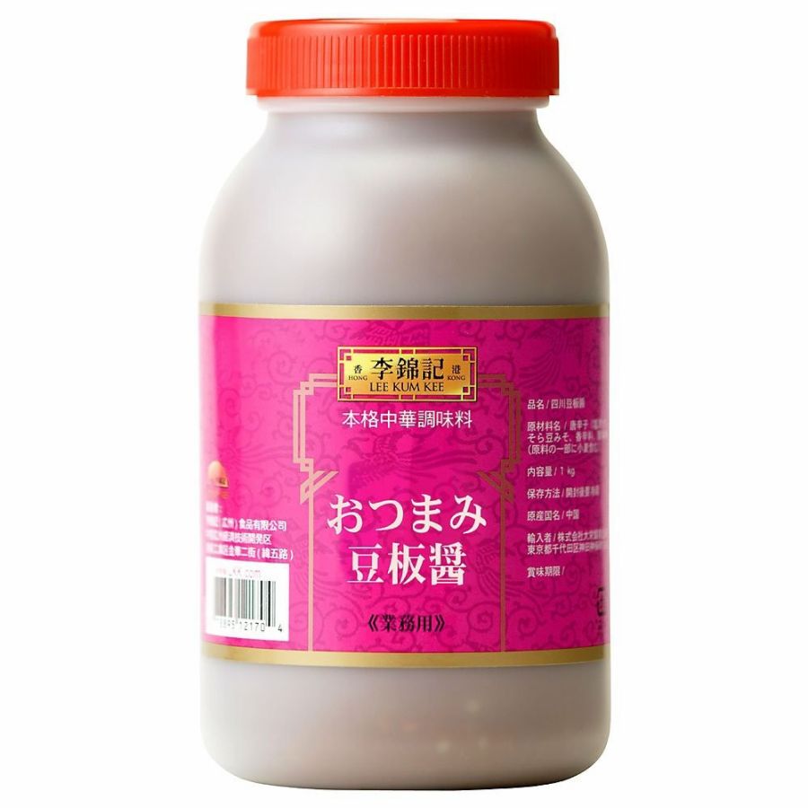 製品仕様 名称 李錦記リキンキ おつまみ豆板醤 1kg 内容量 1000g 賞味期限 1年 保存方法 常温 原材料/商品内容 唐辛子、砂糖、にんにく 原産国名 中国 商品説明 にんにくをたっぷり効かせてエシャロットで風味を加え、甘めでピリッと辛く旨味濃厚に仕上げました。そのままおつまみとして、また、冷菜や和え物の合います。 輸入者 大栄貿易株式会社