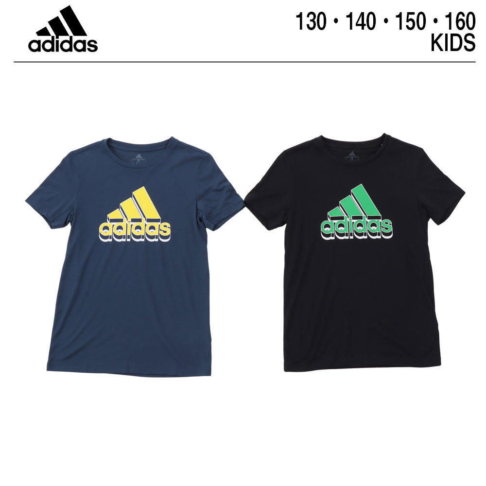 【楽天スーパーSALE】アディダス キッズ tシャツ 半袖【 adidas アディダス tシャツ ジュニア YBAERORDYPRIMETEE 】 シンプル ロゴ ロゴt 子供 子供服 男の子 ボーイズ 小学生 通学 スポーツウェア スポーツ ウェア サッカー バスケット カジュアル 130 140 150 160