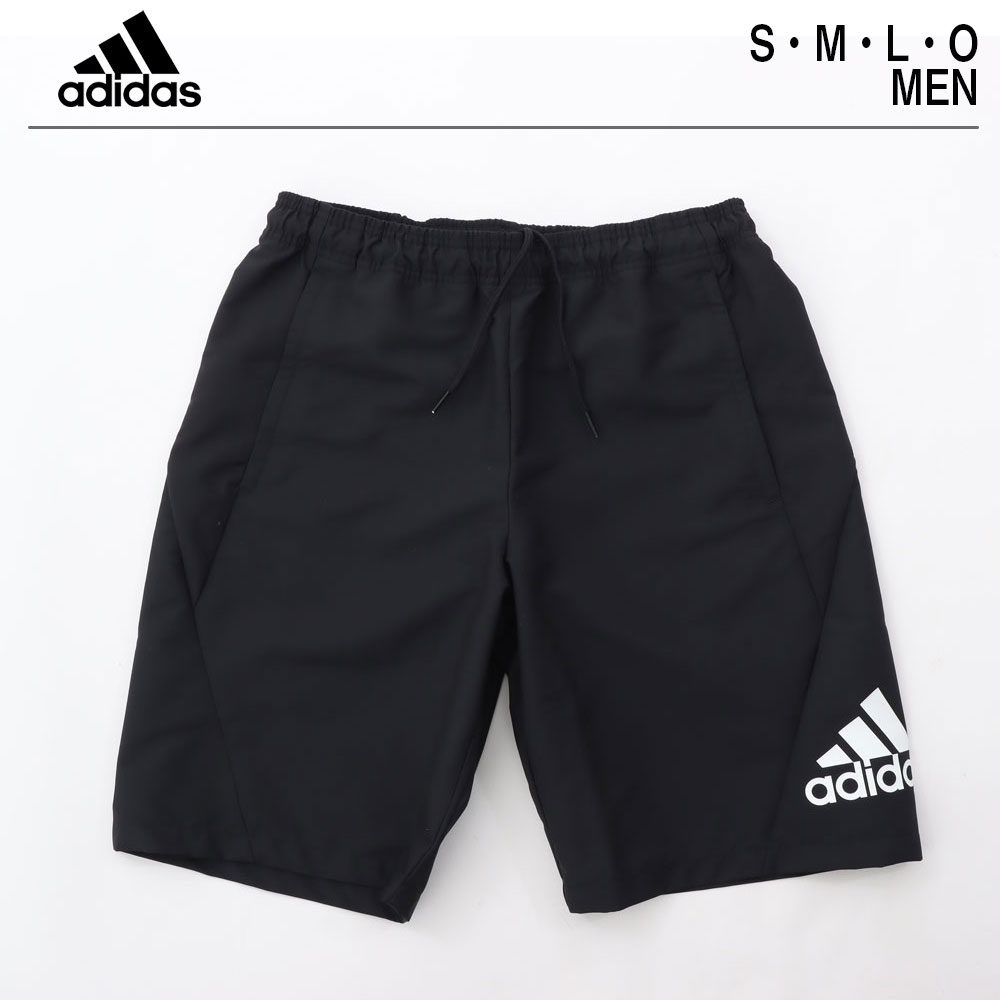 【ポイント2倍】adidas アディダス メンズ ショートパンツ MBICBIG3BARTEE | トレーニングウェア 春 夏 秋 スポーツウェア かっこいい ブランド サッカー 運動 学校 スポーツ ウェア スポーツ パンツ ハーフパンツ ランニング 短パン ズボン ブラック 黒 シンプル