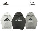 【ポイント2倍】アディダス メンズ パーカー ロゴ フード【adidas フード付きパーカー】ホワイト ブラック ミディアムグレー ヘザー M LL スウェット パーカー スポーツウェア かっこいい スポーツ スポーツウエア