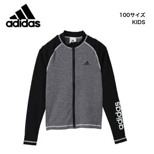 adidas アディダス 長袖ラッシュガード | UPF50+ 子供 ジュニア キッズ かっこいい スイミングウェア 人気 海 旅行 スポーティ スポーツ ブランド スイム スイミング 水泳 UVカット 対策 紫外線 防止 ボーイ ガール 男の子 女の子 女子 男子 100 110 120 130 140 150 160