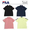 【ポイント2倍】フィラ tシャツ ハーフジップ 半袖 レディース テニスウェア 【 FILA 柄切替ハーフジップTシャツ 】 ブランド スポーツ ポリエステル 吸水速乾 M L レモン ピンク スポーツウェア スポーツ ウェア テニス おしゃれ 吸水速乾 UV加工