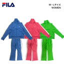 ジャージ 上下 レディース セットアップ【 FILA フィラ スムース クロップドトラックジャケット ジャージ パンツ 上下セット 】 スポーツウェア スポーツ...