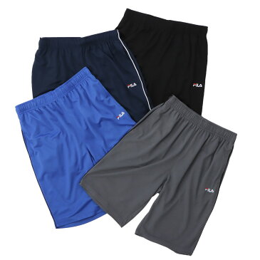 【10%OFF】 ハーフパンツ メンズ スポーツ ジャージ 【 FILA フィラ パイピング ハーフ パンツ 】 ショートパンツ 吸水速乾 ドライ機能 高機能 テニス スポーツウェア スポーツ ウェア ブランド カジュアル 黒 紺 灰 夏 半ズボン 涼しい 紳士服 男性 運動 ズボン 短パン