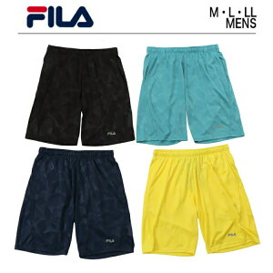 フィラ ハーフパンツ スポーツ 【 FILA メンズ メッシュ ハーフ パンツ 】 吸水速乾 速乾 ドライ 無地 ポリエステル テニス ウェア サッカー スポーツウェア ブランド 黒 紺 半ズボン 男性 ルームウェア ズボン 短パン ハーフパンツ ショートパンツ