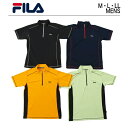 フィラ tシャツ メンズ 半袖 無地 ブランド スポーツ 【 FILA ダブルメッシュ ハーフジップ Tシャツ 】 ポリエステル 吸水速乾 スポーツウェア 白 春 夏 かっこいい 人気 メッシュ 半袖T T-shirt インナー 下着 テニス ウェア ジョギング シャツ 通気性