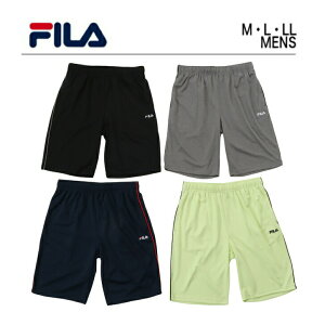 フィラ ハーフパンツ スポーツ ジャージ 【 FILA メンズ ハーフ パンツ 】 スポーツウェア 吸水速乾 速乾 ドライ機能 ポリエステル テニス ウェア サッカー ゴルフ ランニング トレーニング ブランド カジュアル 黒 紺 夏 かっこいい 半ズボン