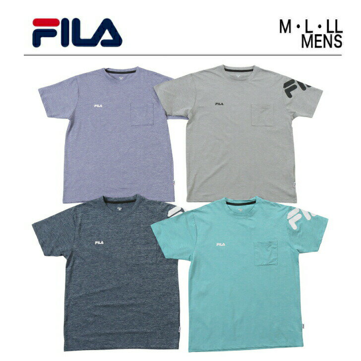 フィラ フィラ tシャツ メンズ 半袖 無地 ブランド スポーツ 【 FILA ロゴ Tシャツ 吸水速乾 Tシャツ 】 ストレッチ ポリエステル 吸水速乾 スポーツウェア 白 春 夏 かっこいい 人気 メッシュ 半袖T T-shirt インナー 下着 アンダーウェア テニス ウェア