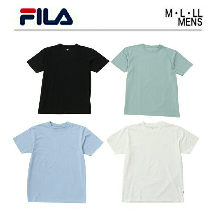 フィラ 【楽天スーパーSALE】フィラ tシャツ メンズ 半袖 ブランド スポーツ 【 FILA Tシャツ 】 吸水速乾 接触冷感 ポリエステル 速乾 ロゴ ロゴt 無地 スポーツウェア スポーツ ウェア テニス ランニングウェア カジュアル 白 黒 緑 水色 ストレッチ