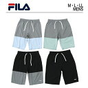 FILA フィラ メンズ ハーフ パンツ | 薄手 スポーツ 接触冷感 吸水速乾 ストレッチ ポリエステル テニス スポーツウェア スポーツ ブランド カジュアル 黒 水色 グレー 春 夏 秋 ストリート トレンド 人気 半ズボン 涼しい 紳士服 男性 ルームウェア