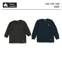 tシャツ 長袖 キッズ 【 LOGOS Park ロゴスパーク 裏毛 ベーシッククルー 】 ロゴ 子供 ジュニア 140 150 160 ネイビー ダークグレー 子供服 小学生 男子 男の子 ボーイズ スポーツ アウトドア…