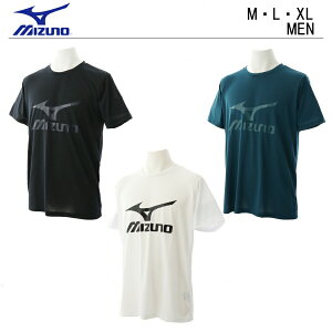 tシャツ 半袖 速乾 スポーツ ブランド 【 mizuno ミズノ tシャツ メンズ 】 ロゴ ロゴt スポーツ ウェア スポーツウェア 吸水速乾 かっこいい テニスウェア サッカー ルームウェア 普段着 スポーツブランド おしゃれ 運動 テニス サッカー 白 ブラック M L XL ランニング