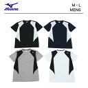 ミズノ tシャツ 半袖 UVカット 吸汗速乾 Tシャツ 【 mizuno tシャツ メンズ 半袖Tシャツ 】 裏メッシュ UVカット ブランド トレーニングウェア スポーツウェア スポーツ ウェア サッカー インナー 紳士 サッカー 体育 野球 ネイビー ブラック