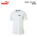 tシャツ メンズ ブランド 半袖 白 コットン 【 PUMA プーマ tシャツ メンズ ESS SS Tシャツ 】 綿 綿100％ シンプル S M L XL XXL 無地 ロゴ Tシャツ 白T トレーニングウェア スポーツウェア テニス ウェア 夏 インナー スポーツ 野球