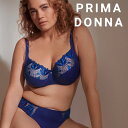 60%OFF【プリマドンナ】ワイヤーブラジャー ORLANDO CrazyBlueカラー(アンダー80、カップC) 39838 大きいサイズ Prima Donna