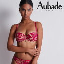 70%OFF【オーバドゥ】ハーフカップブラジャ- LLF14 HOT PINKカラー(アンダー65/70/75、カップB/C/D、ピンク) 53715 Wild Vibration ワイルド・バイブレーション Aubade