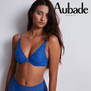 スーパーSALE70%OFF【オーバドゥ】トライアングルプランジブラ HK12-6 MAGIC BLUEカラー(アンダー75、カップB、青) 53692 Rosessence ロゼサンス Aubade(4)