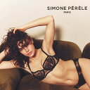 【シモーヌペレール】Intrigue ハーフカップブラジャー Blackカラー(アンダー70、カップC、黒) 40002 快適 インポート ランジェリー SimonePerele