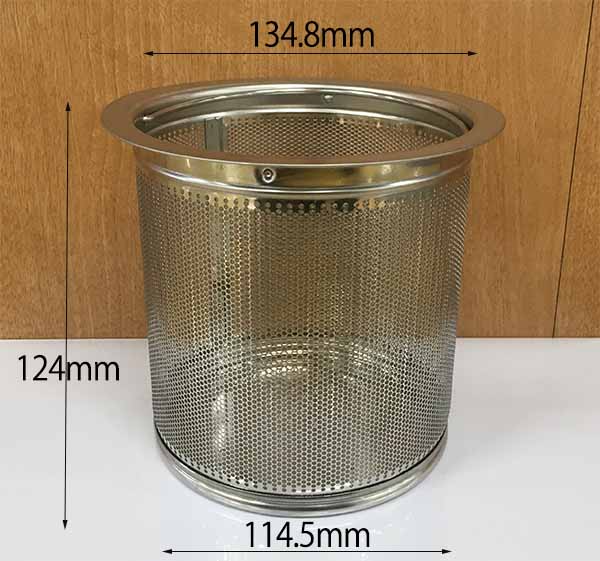 ステンレスゴミかご（深型） サイズ Φ134.8mm　高さ124mm 材質 ステンレス製 色 ----- 商品説明 -----　