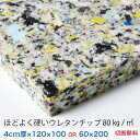 4センチ厚×120×100または60×200ほどよく硬いウレタンチップ　CH404クッション 椅子 ソファ ベッド 車中泊座布団 枕 マットレス ベンチへたらない安心の日本製低燃焼性切断無料ウレタンフォーム