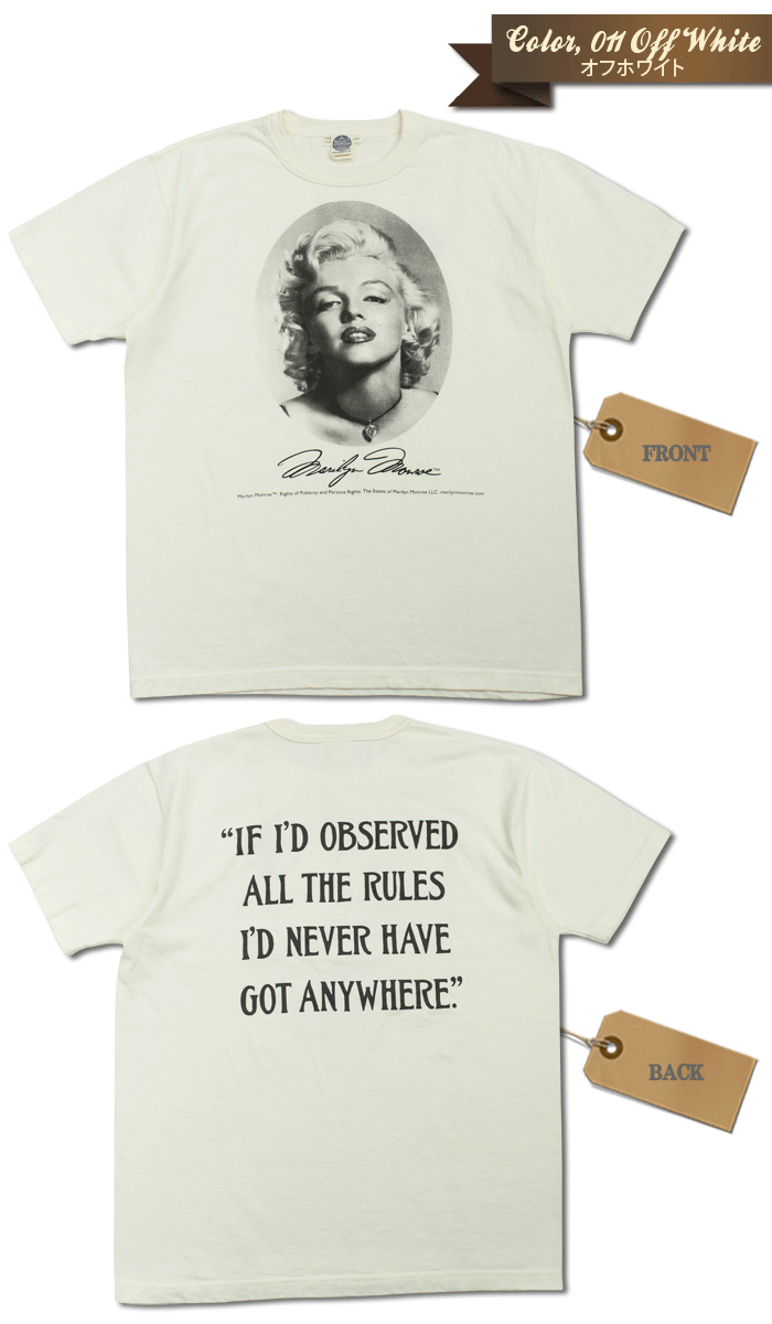 ＼お買い物マラソン／ TOYS McCOY ミリタリーTシャツ MARILYN MONROE TEE 