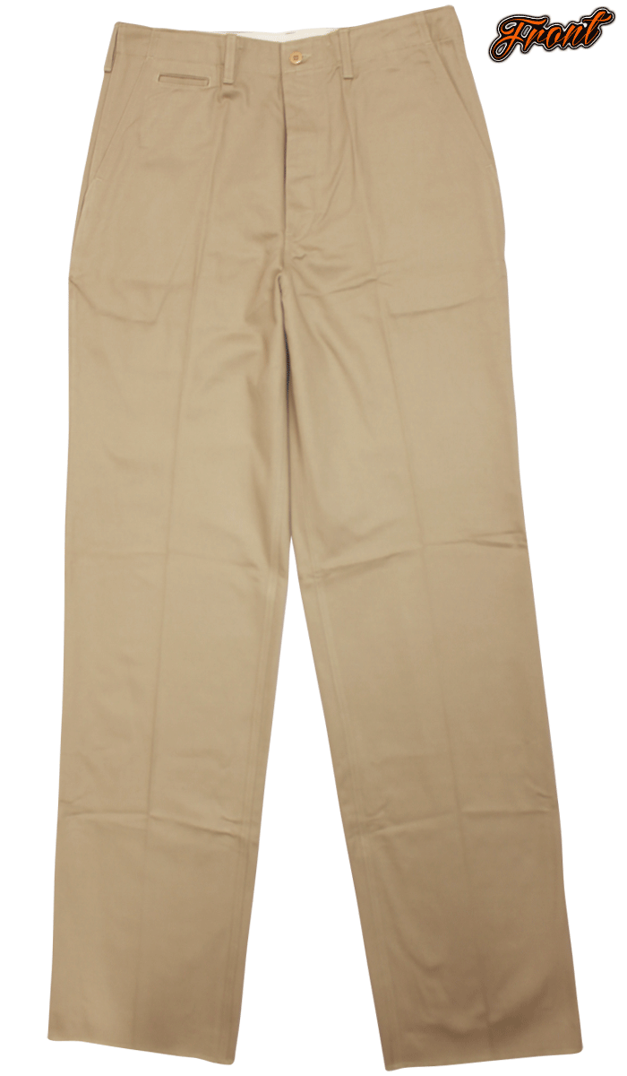 バイソン BISON チノパン ルーズストレート 股上深め トラウザーズパンツ 1941 MODEL ノンウォッシュ チノパンツ [3223-26]