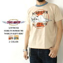 トイズマッコイ Tシャツ 2023春夏 新作 マリリンモンロー TMC2311 TOYS McCOY MARILYN MONROE TEE MARILYN SLEPT HERE 半袖 風合い ヴィンテージ カットソー プリント アメカジ 大人 メンズ