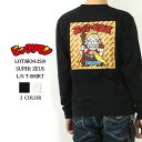 ★クーポン配布!お買い物マラソン★ ビックリマン ロンT スーパーゼウス 悪魔VS天使 BKM-2519 2025春夏 新作 長袖Tシャツ ヘッドシール 刺繍 プリント ブラック オフホワイト M-L