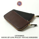 ケーシーズ 財布 ロング ラウンドファスナー KMW037 ケイシイズ KC'S ウォレット ラウンドジップ 2 ツー ヴィンテージホースハイド 本革 日本製 ...
