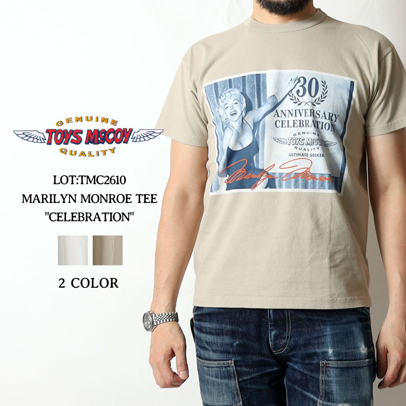 ★スーパーSALE直前!クーポン配布★ トイズマッコイ Tシャツ 30周年 マリリンモンロー 2026春夏 新作 TMC2610 TOYS McCOY CELEBRATION 半袖 ヴィンテージ 日本製 カットソー プリント アメカジ 大人 メンズ おしゃれ M-XL