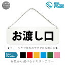 お渡し口 横長 プレート 看板 / ボールチェーン・スタンド付き (アクリル板 プラ・標識 サイン・防水 耐水 屋外)(防止 抑止 案内) 受け取り口 フードコ...