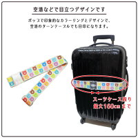 DQ&Co（ディーキューカンパニー）≪ラゲッジストラップ≫スーツケースの目印に、スーツケース用ストラップおしゃれに簡単しっかりワンタッチバックル送料無料