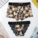 ペアルック プレゼント ショーツ カップル レディース ショーツ レース XL M メンズ下着 お揃い L ギフト ペアパンツ セクシー