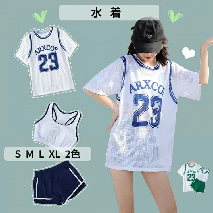 高校生 女の子 お 10代 スポーティー 体型カバー 海 可愛い 3点セットプール レディース 韓国 中学生 ママ ラッシュガード 20代