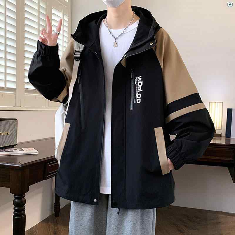 たり メンズ カジュアル 10代 トップス ジャケット 春秋 ワークウェア 色