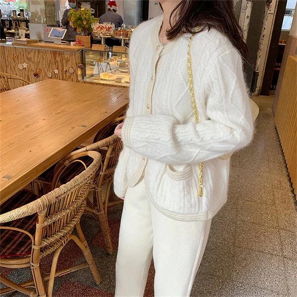 セーター 怠惰な風 ジェントルスタイル ニット 麻の花 カーディガン秋冬新作