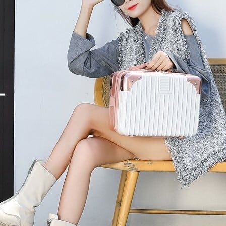 韓国 ミニトランク 軽量 旅行バッグ 使いやすい かわいい カジ 小バッグ 可愛い かっこいい スーツケース 軽い レディースバッグ