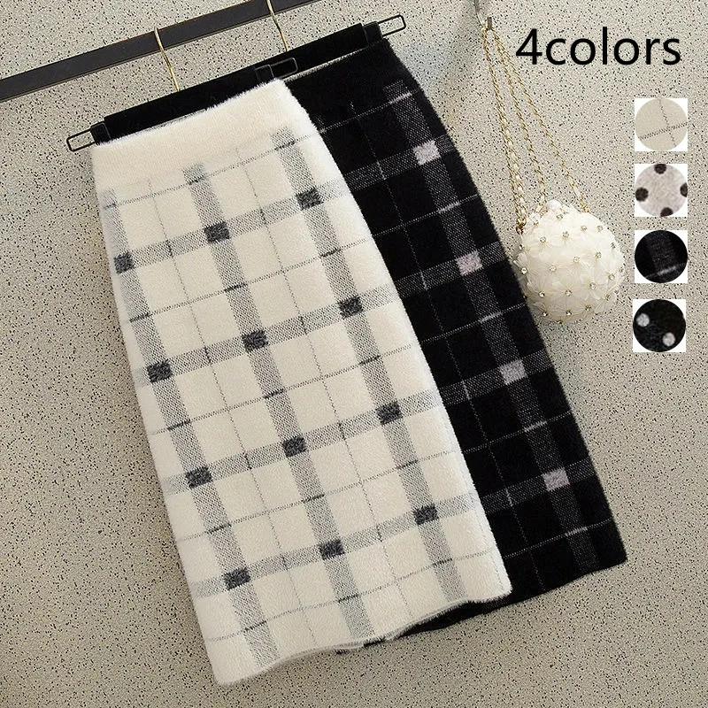 ペンシルスカートミモレ丈スカート ひざ丈 チェック タイトスカート ミモレ丈 ミディアム丈 レディース 膝丈 ボトムス ハイウエ