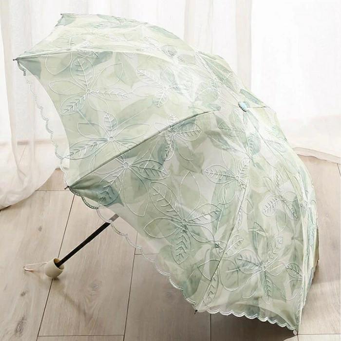 uvカット おしゃれ 軽量 日焼け対 日傘 レース柄 手動 日傘 刺繍 遮熱 完全遮光 8本骨 晴雨兼用傘 可愛い 紫外線対策 レディース