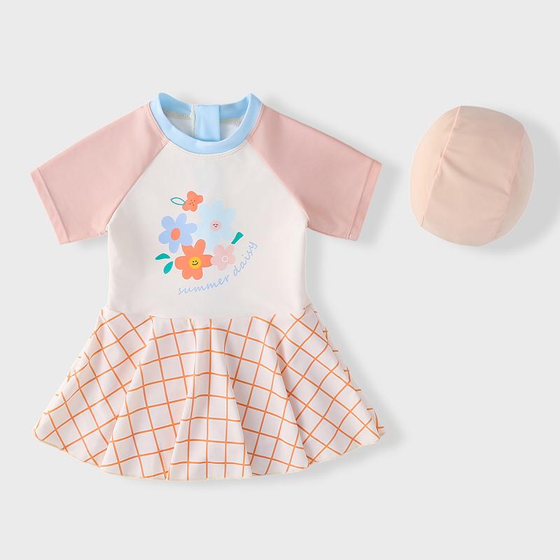 プリンセ ワンピース スイムウェア ファッション サマーアイテム 通気性 キッズ 1〜8歳 速乾 ガールズ ..