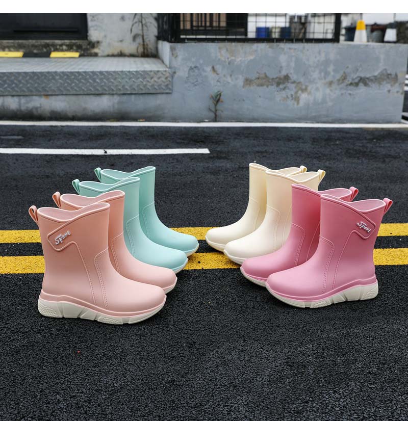 おしゃれ 丈 雨 完全防水 防滑 ブーツ 釣り ブーツ 梅雨 防水 アウトドア 防寒 裏起毛 長靴 レインシューズ ショート レディース