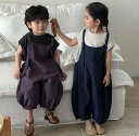 ロングパンツ パンツ 薄手パンツ サロペットパンツ 春夏 子供服 無地シンプル 涼しい オーバーオール サロペット キッズ 蚊よけ