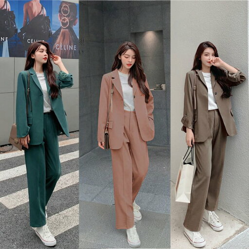 長袖 ワイドパンツ 大人可愛い 2点セット 上下セット お得 ロング 袖あり ツーピース 上着 スーツ かわいい ジャケット ロング丈 長袖 ワイドパンツ 大人可愛い 2点セット 上下セット お得 ロング 袖あり ツーピース 上着 スーツ かわいい ジャケット ロング丈