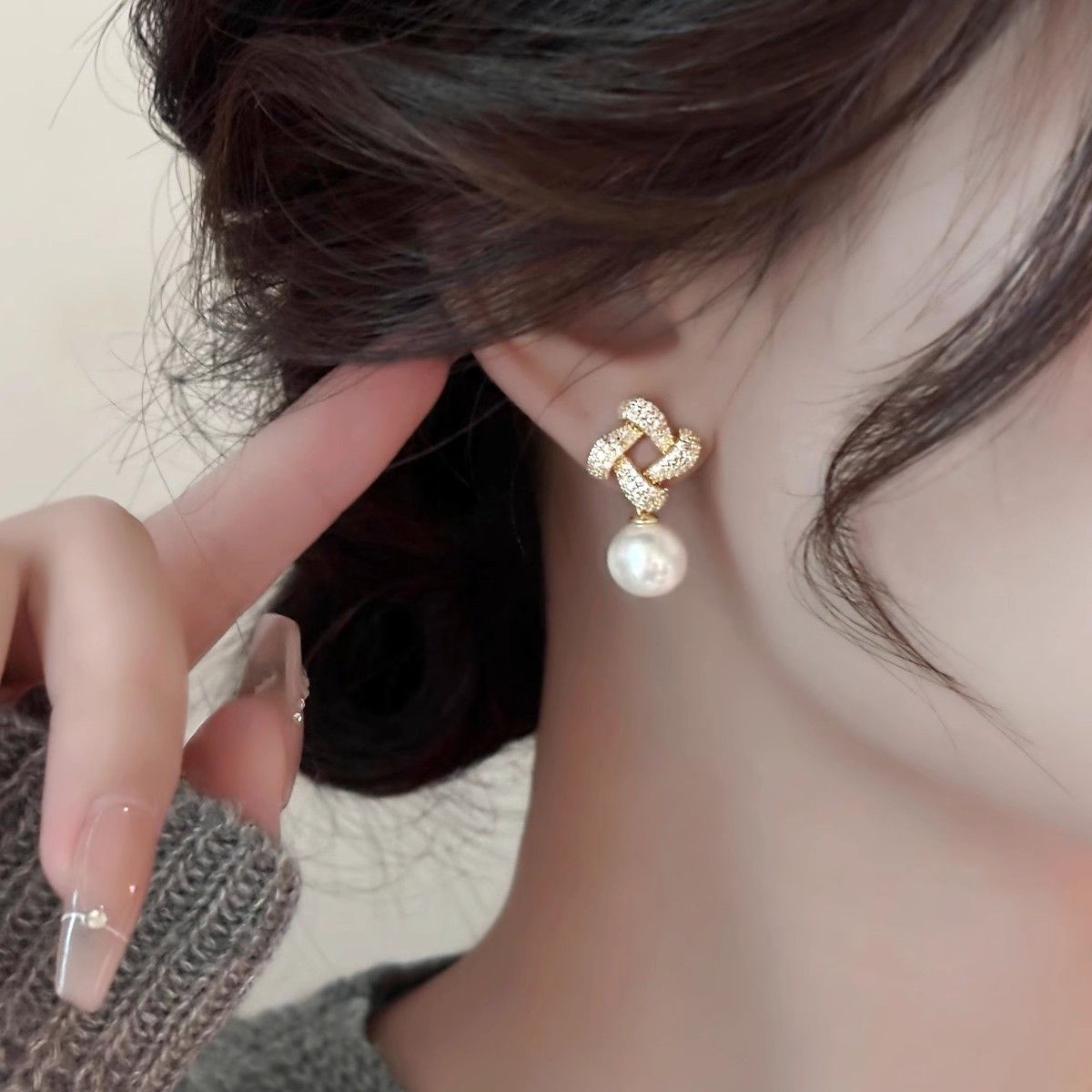 Rakuten - イヤリング ピアス ジュエリー 925シルバー ウェディングジュエリー 揺れる トレンド 高級感 おしゃれ 韓国風ファッション 上品