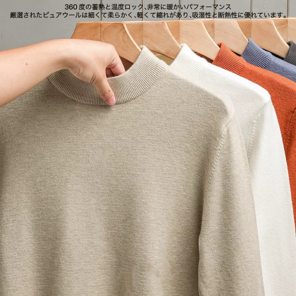 Crew Neck - ニット セーター セーター プルオーバーセーター セーター クルーネック メンズ セーター クルーネック ショート丈 丸首 無地