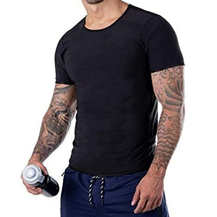 サウナスーツ インナー Tシャツ メンズ 効果 ダイエット 男性 トレーニング シャツ 半袖 女性 体 レディース シェイパー サウナ