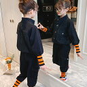 長袖 コート+長ズボン 子供用 おしゃれ 上下セット 可愛い デニム 女児 上品 子供服 キ 女の子春 カジュアル お出かけ 無地 秋