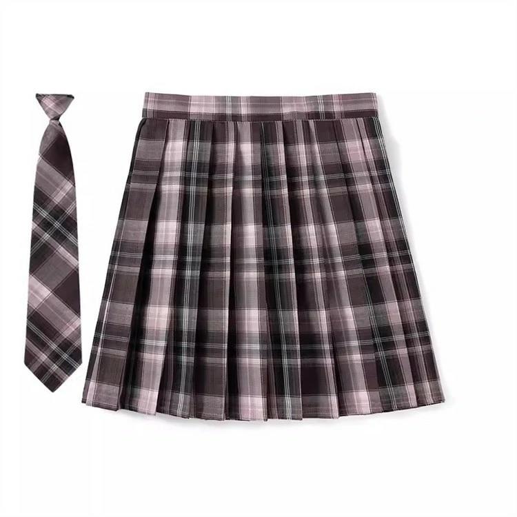 2点セット スクール 単品 リボン 裏地付き スクールスカート 3点セット ネクタイ スカート プリーツスカート ボウタイ チェック
