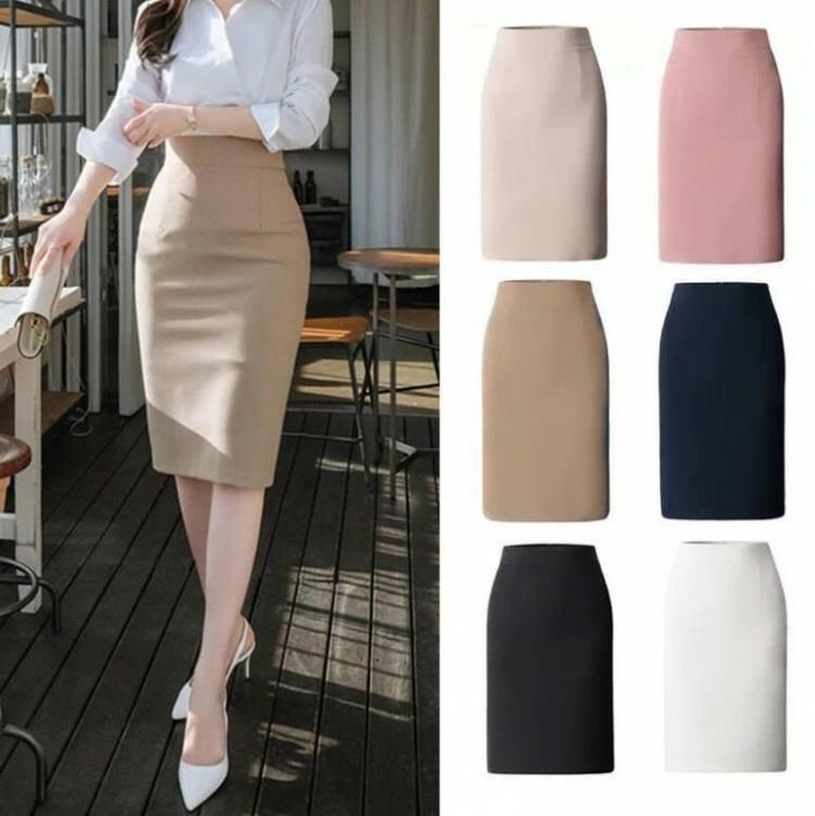 オフィス オフィスウェア 垂れる 事務服 OL ハイウエストスカート 通勤 皺になりにくい レディース ペンシルスカート ジップアッ